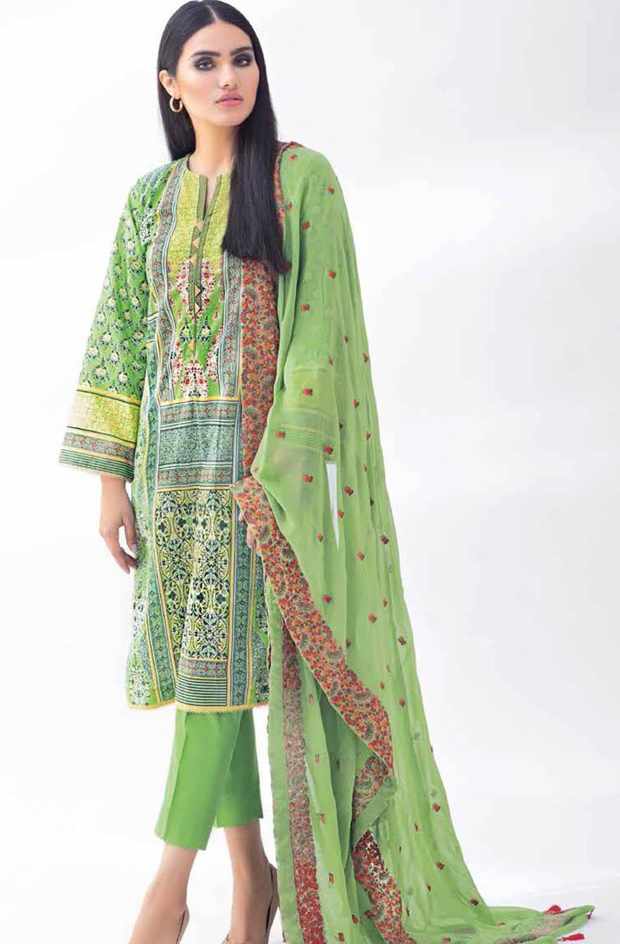 Gul Ahmed Embroidered Lawn Suits Unstitched 3 Piece GA21S PM 386 - Summer Collection