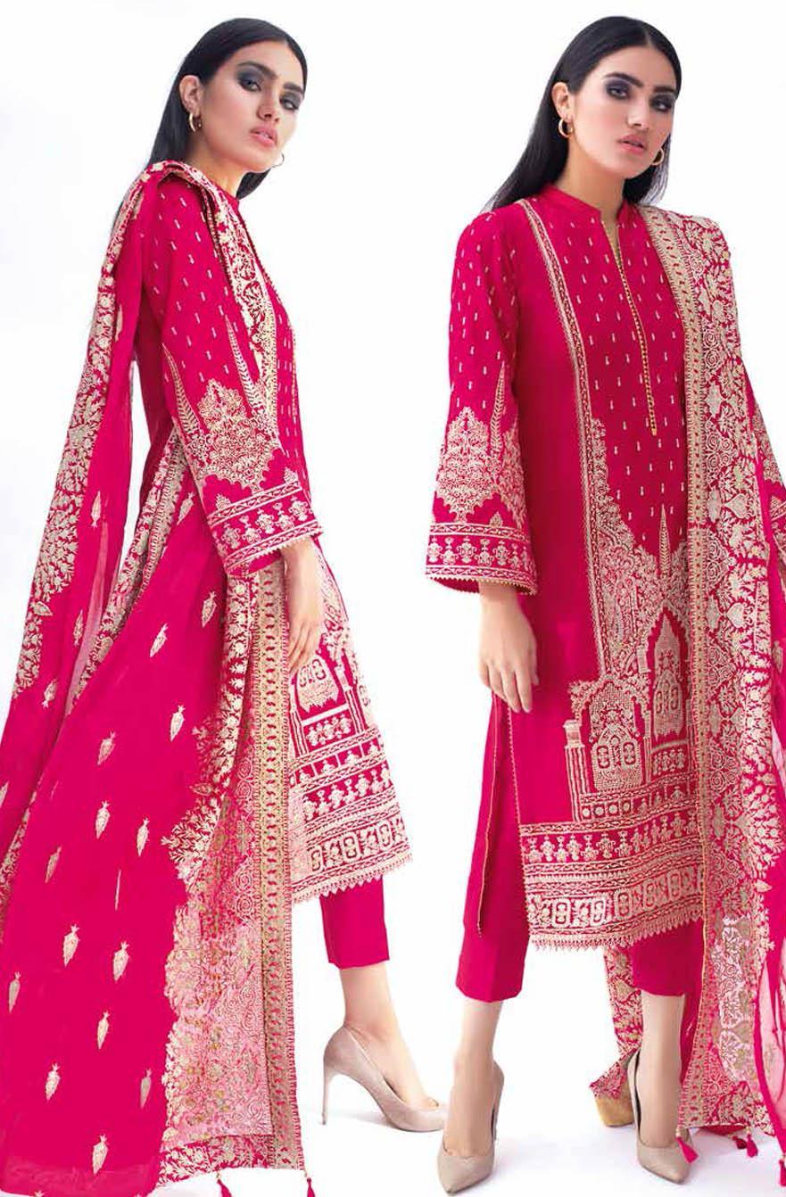 Gul Ahmed Embroidered Lawn Suits Unstitched 3 Piece GA21S PM 419 - Summer Collection