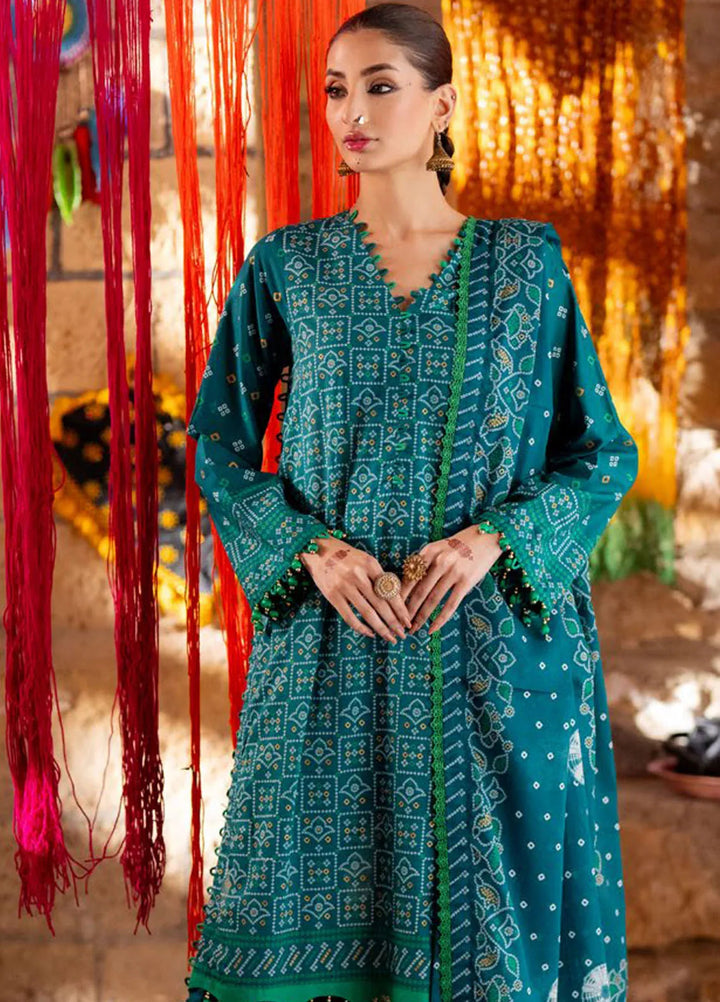 Gul Ahmed Printed Lawn Suits Unstitched 3 Piece GA25CH CL-52484 A - Summer Collection