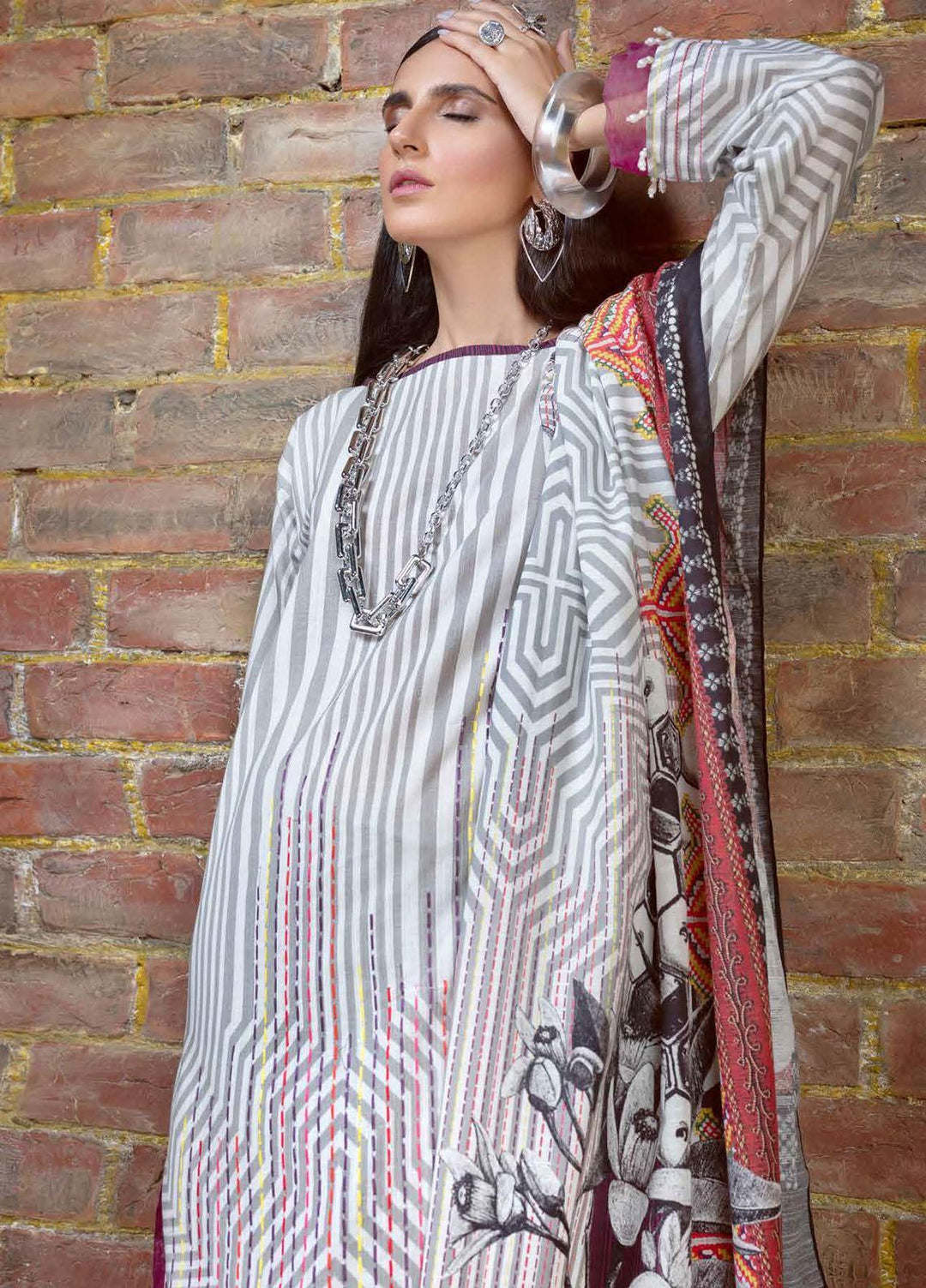 Gul Ahmed Embroidered Khaddar Suits Unstitched 3 Piece GA21JW K-12031 - Winter Collection