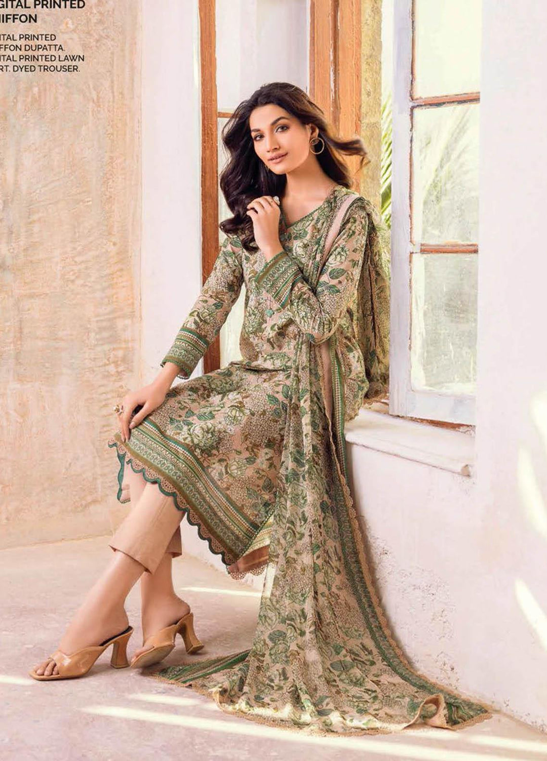Gul Ahmed Embroidered Lawn Suits Unstitched 3 Piece GA23PS BM-32019 - Summer Collection