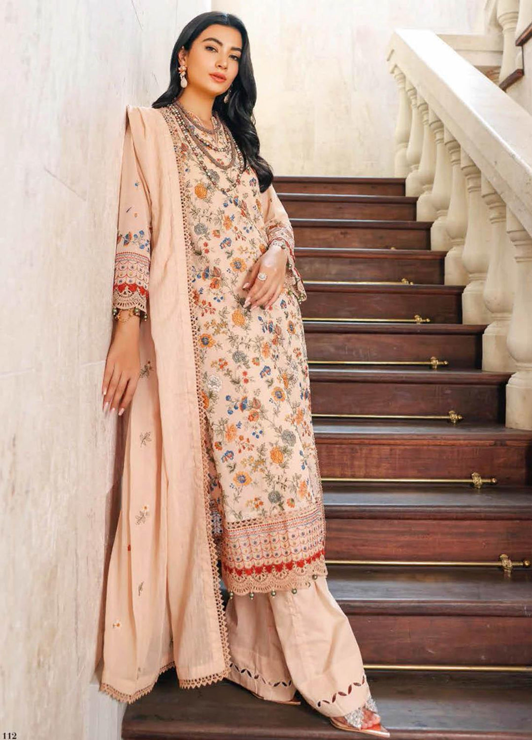 Gul Ahmed Embroidered Lawn Suits Unstitched 3 Piece GA23PS LSV-32023 - Summer Collection