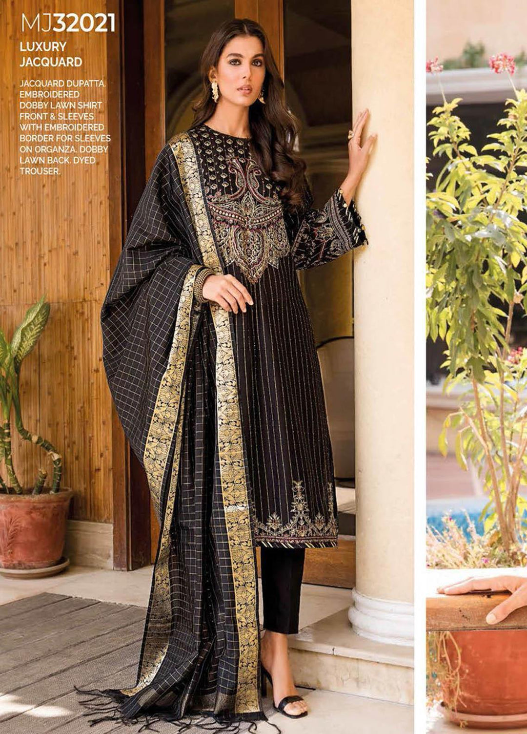 Gul Ahmed Embroidered Lawn Suits Unstitched 3 Piece GA23PS MJ-32021 - Summer Collection