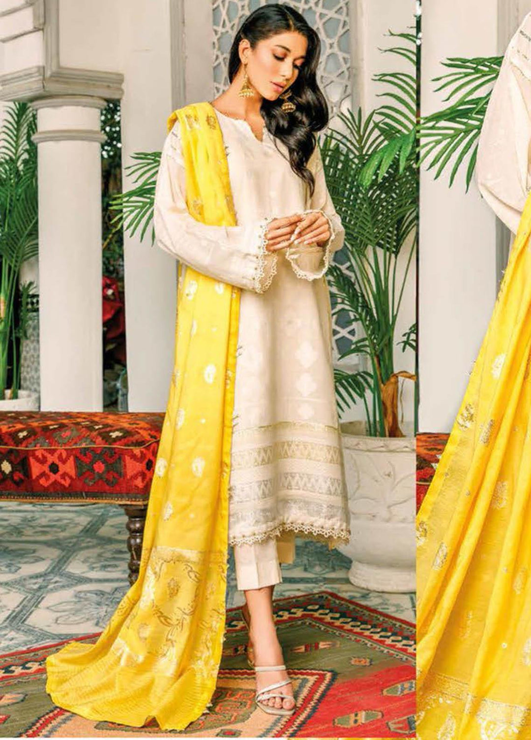 Gul Ahmed Embroidered Lawn Suits Unstitched 3 Piece GA23PS MJ-32039 - Summer Collection