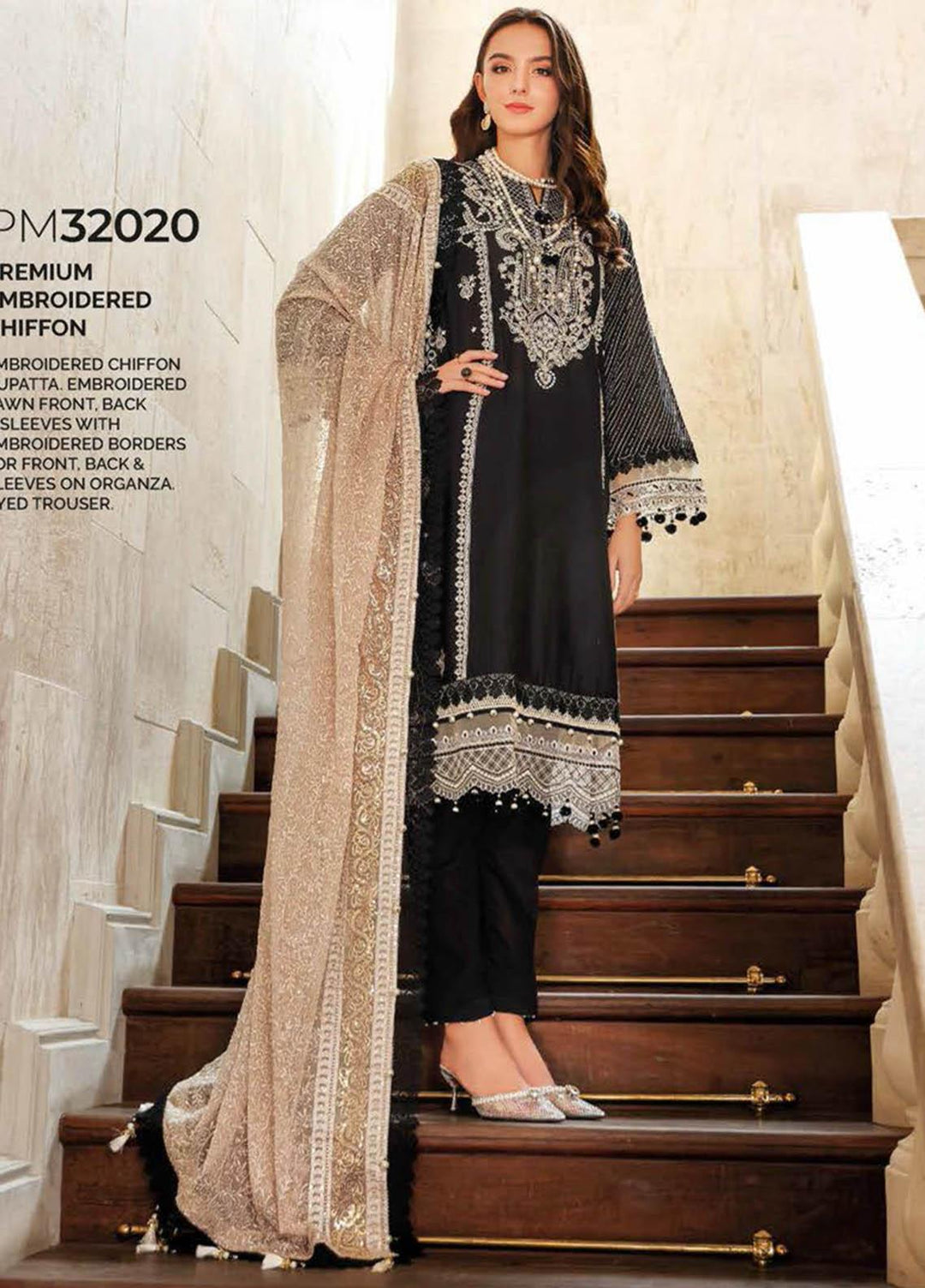 Gul Ahmed Embroidered Lawn Suits Unstitched 3 Piece GA23PS PM-32020 - Summer Collection