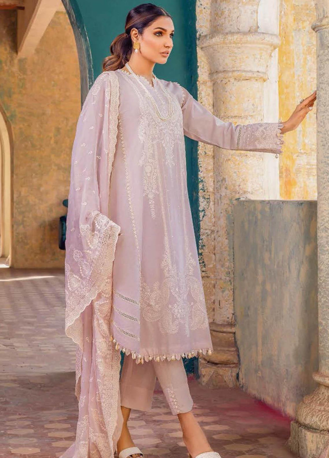 Gul Ahmed Embroidered Lawn Suits Unstitched 3 Piece GA23PS PM-32041 - Summer Collection