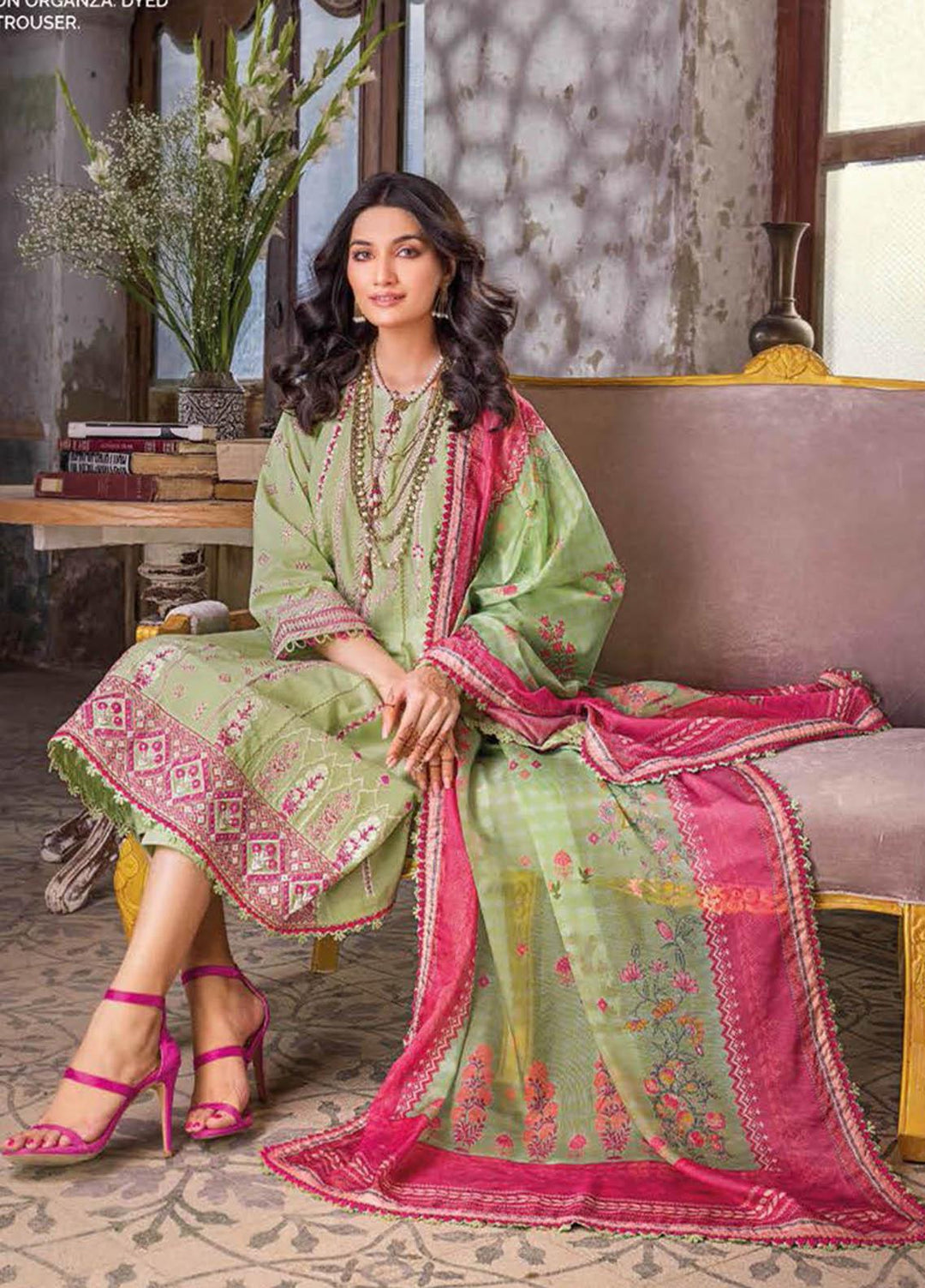 Gul Ahmed Embroidered Lawn Suits Unstitched 3 Piece GA23PS SP-32001 - Summer Collection