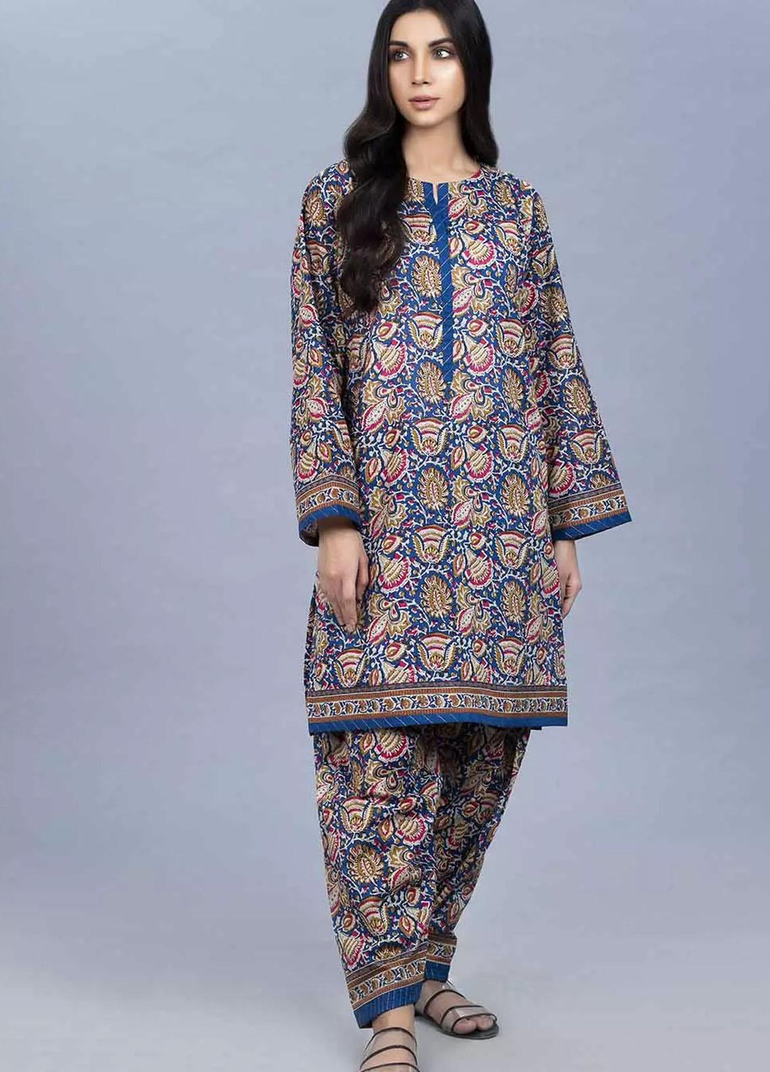 Gul Ahmed Printed Lawn Unstitched Kurties GA21VG SL-886-B - Summer Collection