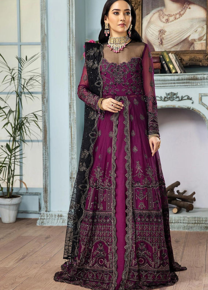 Gul Meera by House of Nawab Embroidered Chiffon Suits Unstitched 3 Piece HON21GM 05 KHURMI - Luxury Formals Collection