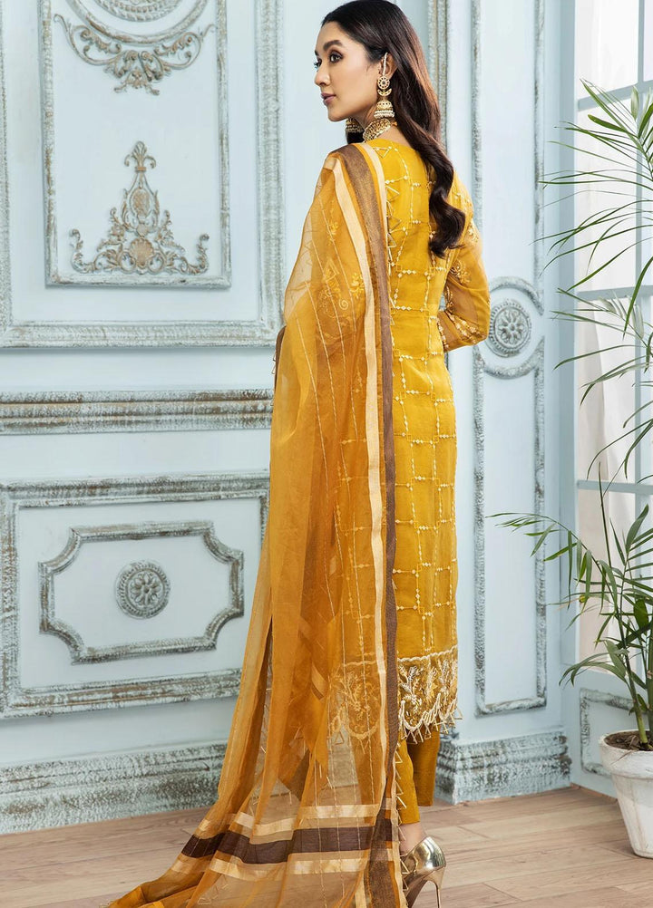 Gul Meera by House of Nawab Embroidered Organza Suits Unstitched 3 Piece HON21GM 06 FAATIN - Luxury Formals Collection