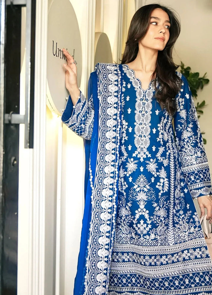 Gulaal Embroidered Lawn Suit Unstitched 3 Piece GL25LL D-03 Cynara - Summer Collection