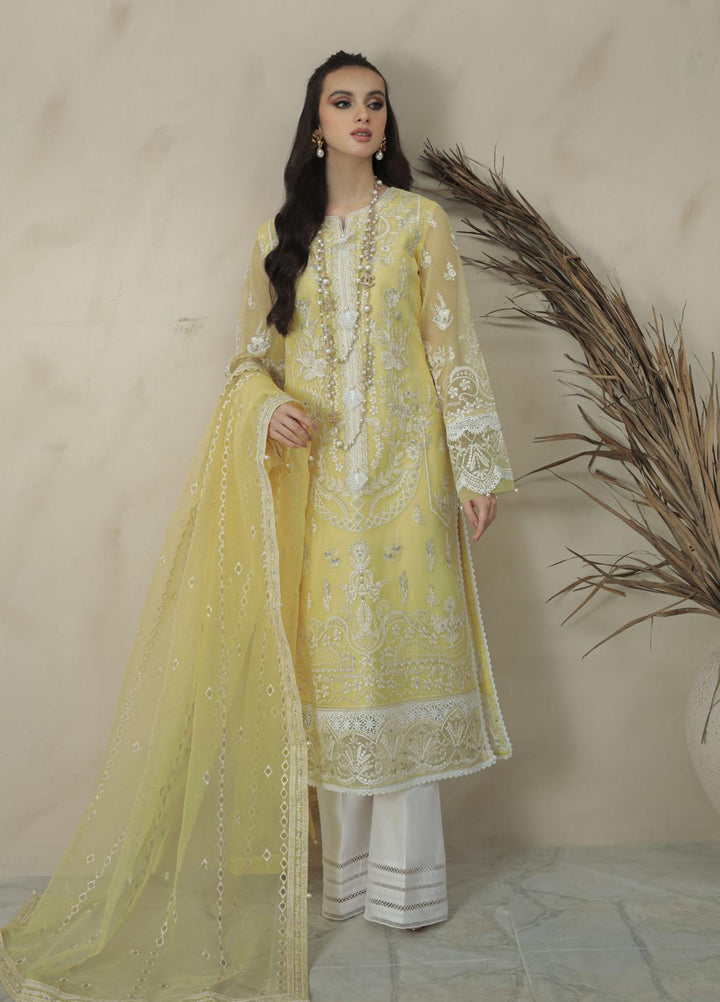 Gulaal Pret Embroidered Organza 3 Piece Suit GL22EP Nima