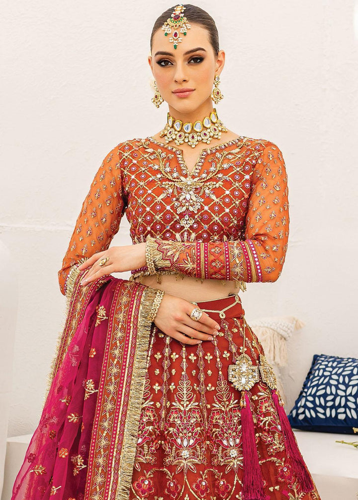 Gulaal Embroidered Organza Suits Unstitched 3 Piece GL22WD 06 Sanaiyah - Wedding Collection