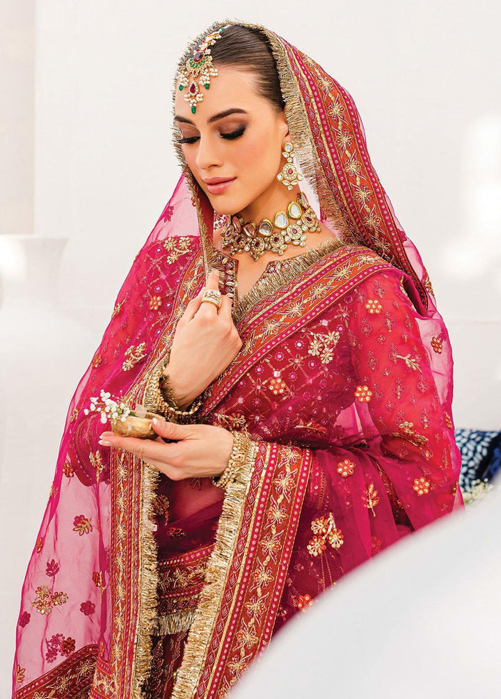 Gulaal Embroidered Organza Suits Unstitched 3 Piece GL22WD 06 Sanaiyah - Wedding Collection