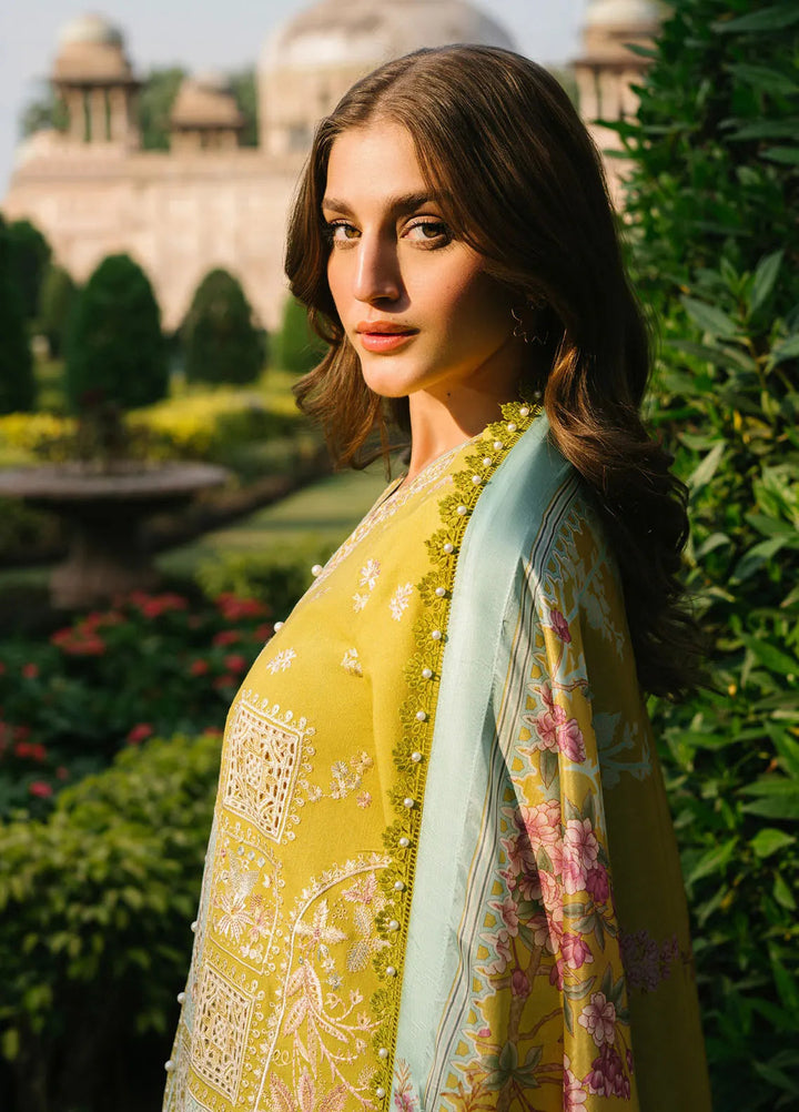 Gulabi Baagh by Bin Ilyas Embroidered Karandi Suit Unstitched 3 Piece BI24GB 153-A - Winter Collection