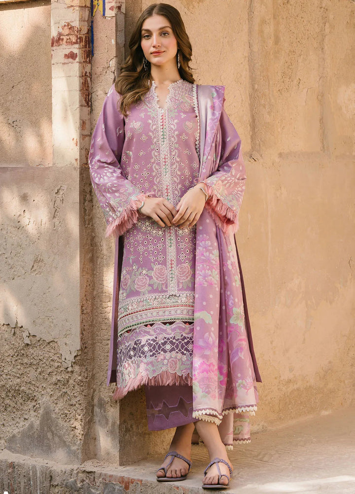 Gulabi Baagh by Bin Ilyas Embroidered Karandi Suit Unstitched 3 Piece BI24GB 155-A - Winter Collection