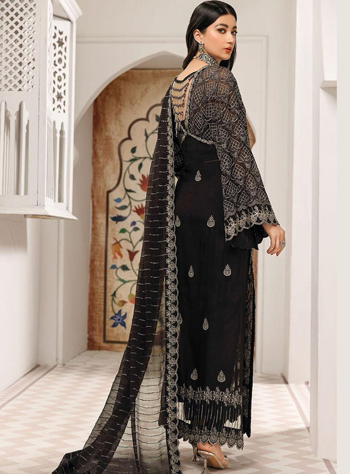 Gulmira By House of Nawab Embroidered Chiffon Suits Unstitched 3 Piece HON22-G2 08 Nermin - Luxury Collection