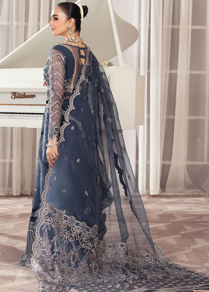 Gulmira By House of Nawab Embroidered Organza Suits Unstitched 3 Piece HON23G3 D-08 Khuaab - Luxury Collection