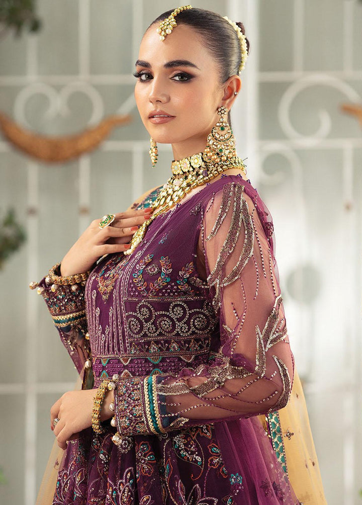 Gulmira By House of Nawab Embroidered Net Suits Unstitched 3 Piece HON23G3 D-10 Afak - Luxury Collection
