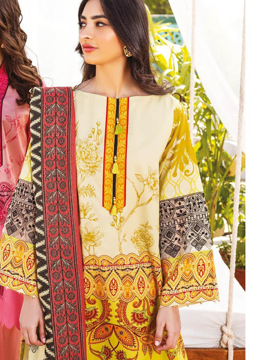 Orient Textile Embroidered Lawn Suits Unstitched 3 Piece OTL-20-142 Green - Summer Collection