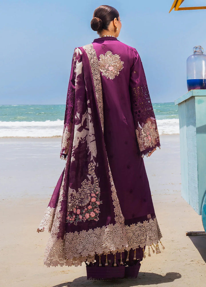 Hai Kuch By Elaf Embroidered Lawn Suit Unstitched 3 Piece EF24HK EHK-06 Hania - Festive Collection