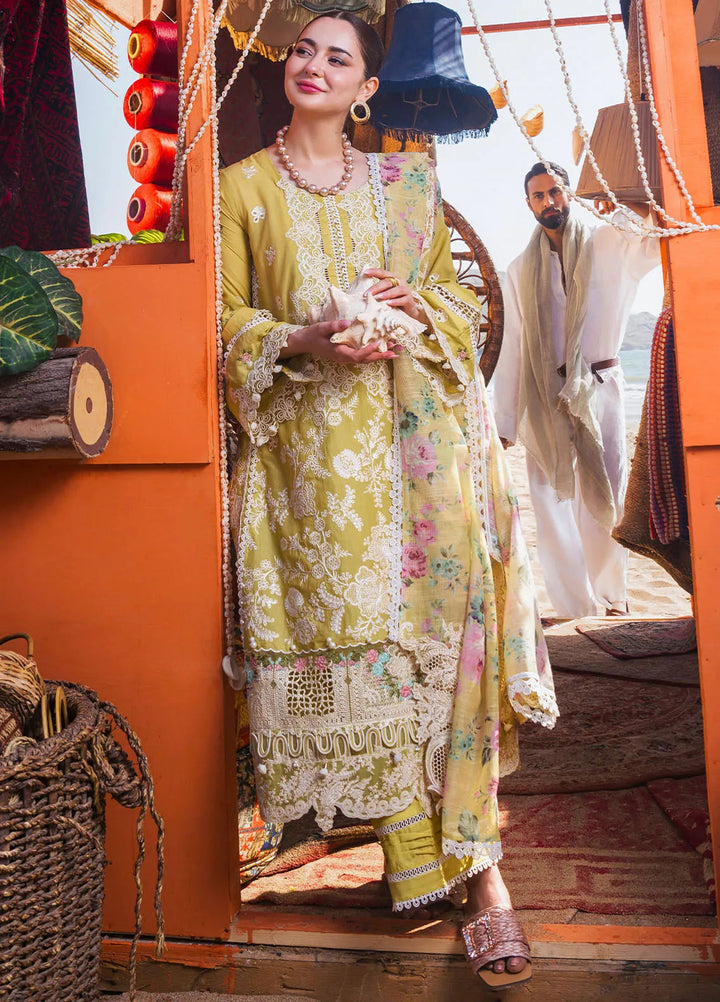 Hai Kuch By Elaf Embroidered Lawn Suit Unstitched 3 Piece EF24HK EHK-2B Nargis - Festive Collection