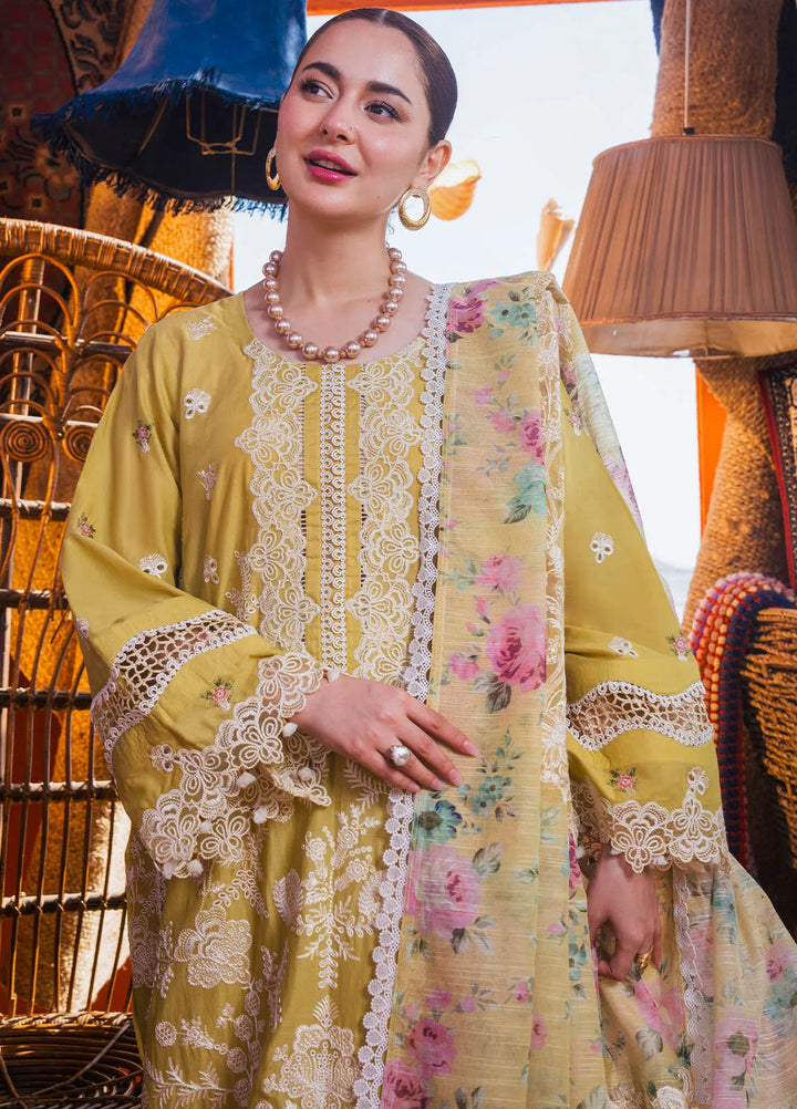 Hai Kuch By Elaf Embroidered Lawn Suit Unstitched 3 Piece EF24HK EHK-2B Nargis - Festive Collection