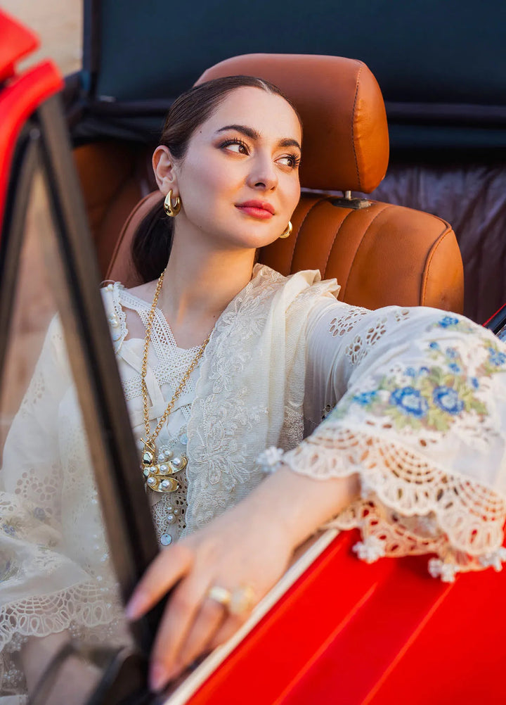 Hai Kuch By Elaf Embroidered Lawn Suit Unstitched 3 Piece EF24HK EHK-3B Ayra - Festive Collection