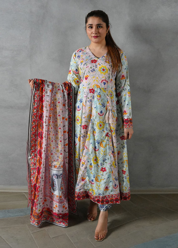 Heritage Hues by Grape Drape Pret Printed Crepe Lawn 3 Piece Suit Nayab