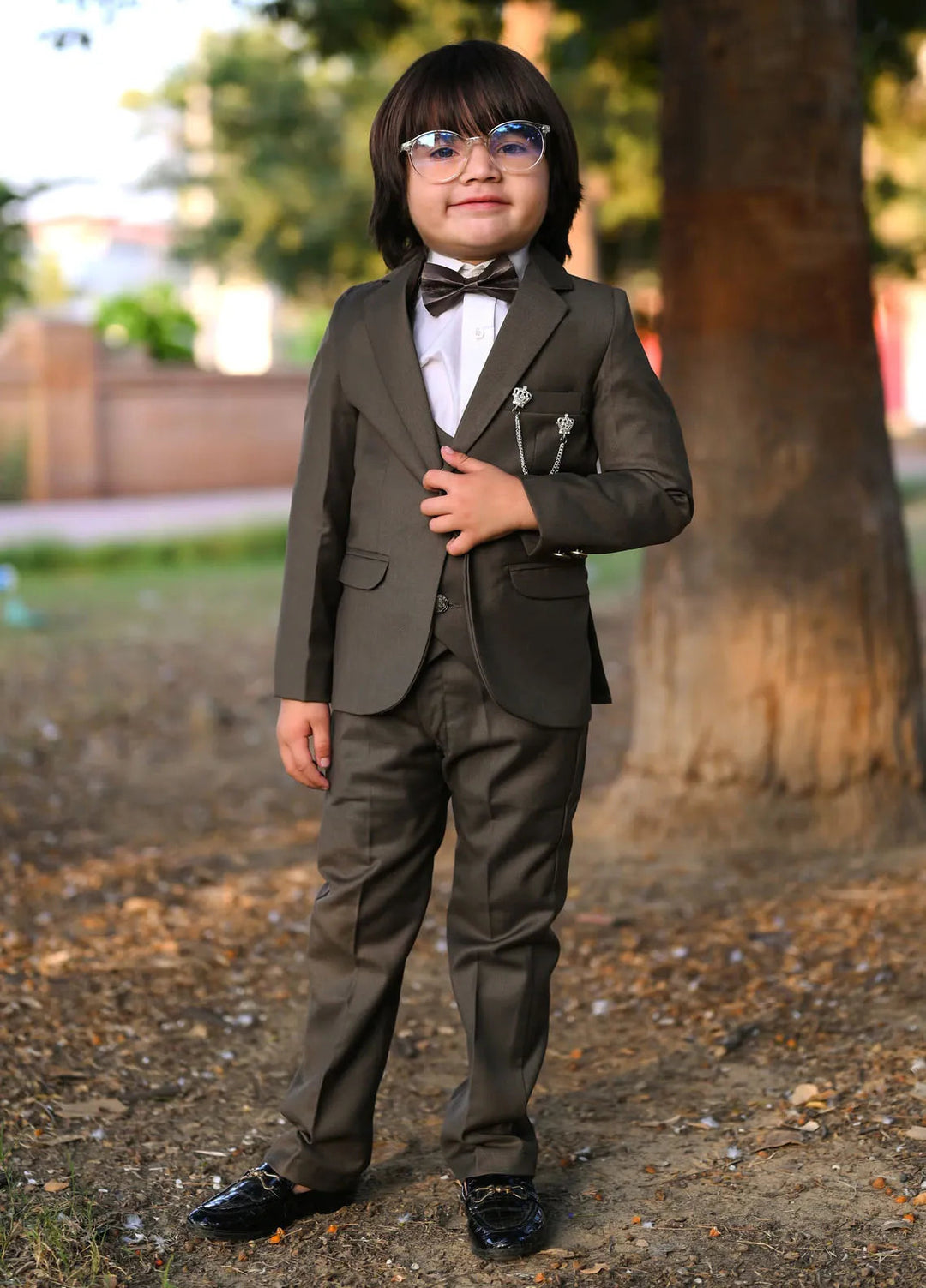 Hassan Jee Pret Kids Cotton 5 Piece Suit CPS 008