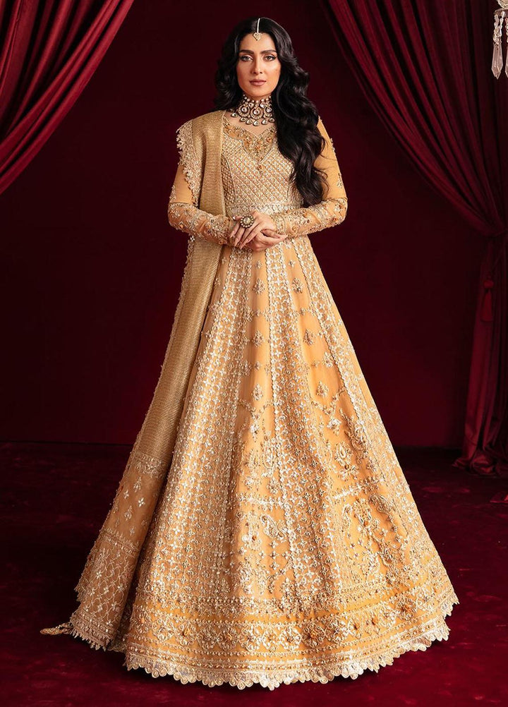 Heer Ranjha By Qalamkar Embroidered Raw Silk Suits Unstitched 3 Piece QLM23HR Fariya - Luxury Formal Collection