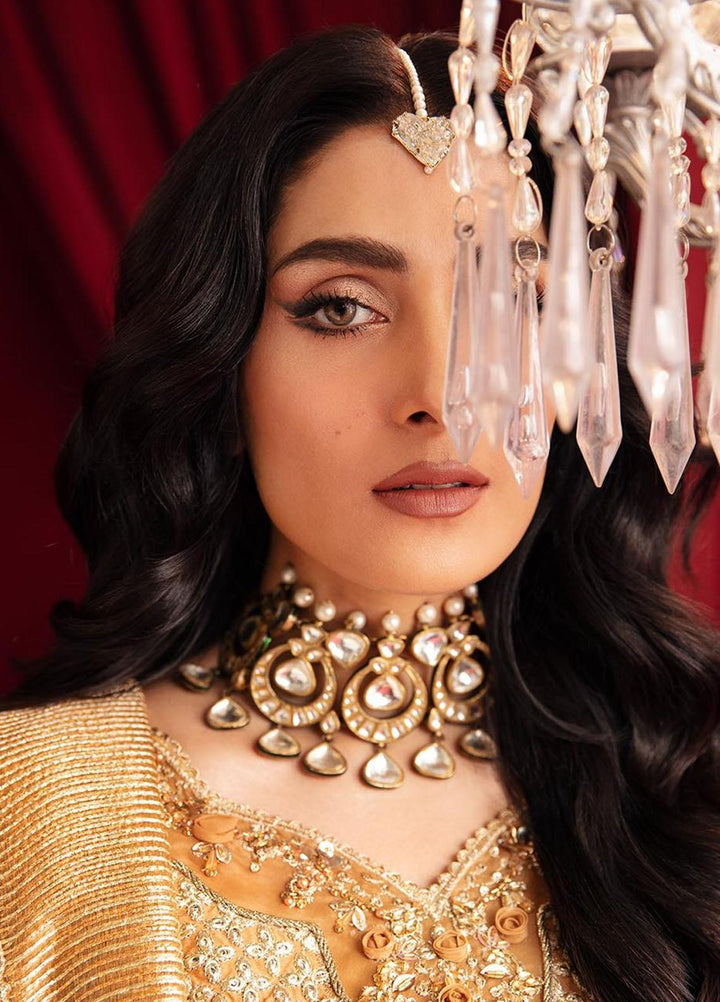 Heer Ranjha By Qalamkar Embroidered Raw Silk Suits Unstitched 3 Piece QLM23HR Fariya - Luxury Formal Collection