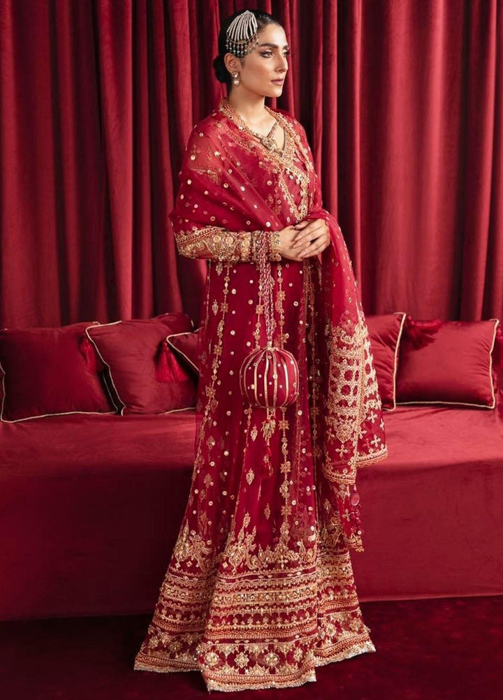 Heer Ranjha By Qalamkar Embroidered Net Suits Unstitched 4 Piece QLM23HR Mehrunnisa - Luxury Formal Collection