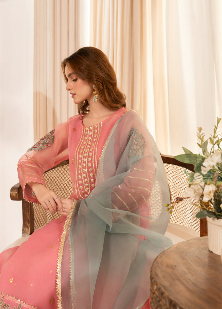 HEM Pret Embroidered Organza 3 Piece Suit Hania