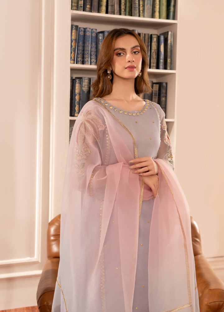 HEM Pret Embroidered Organza 3 Piece Suit Zara