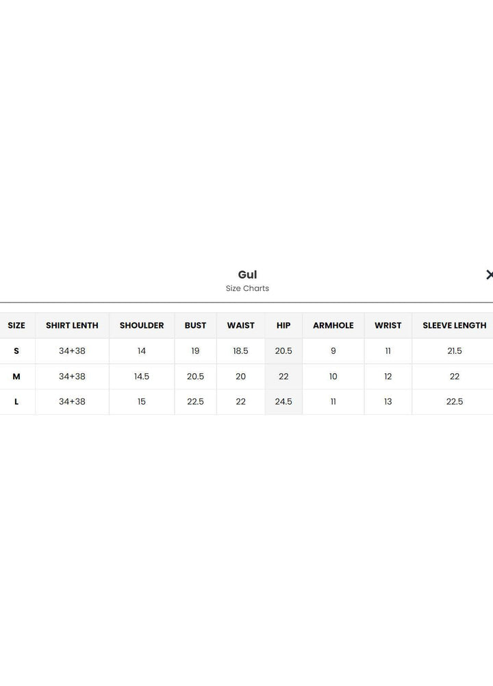 HemStitch Casual Pret  Lawn Kurti HS22BL Gul