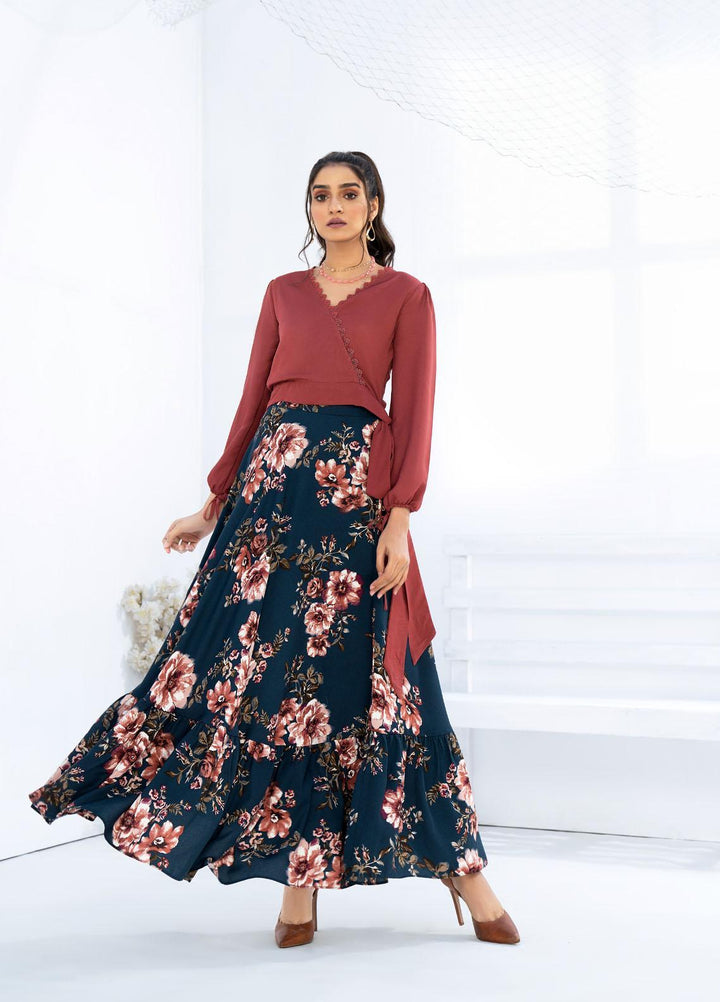 HemStitch Western Wear  Georgette 2 Piece Dress HS22WR Anna