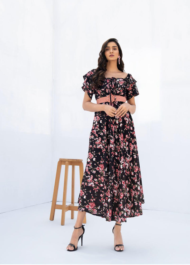 HemStitch Western Wear  Georgette 1 Piece Dress HS22WR Elise