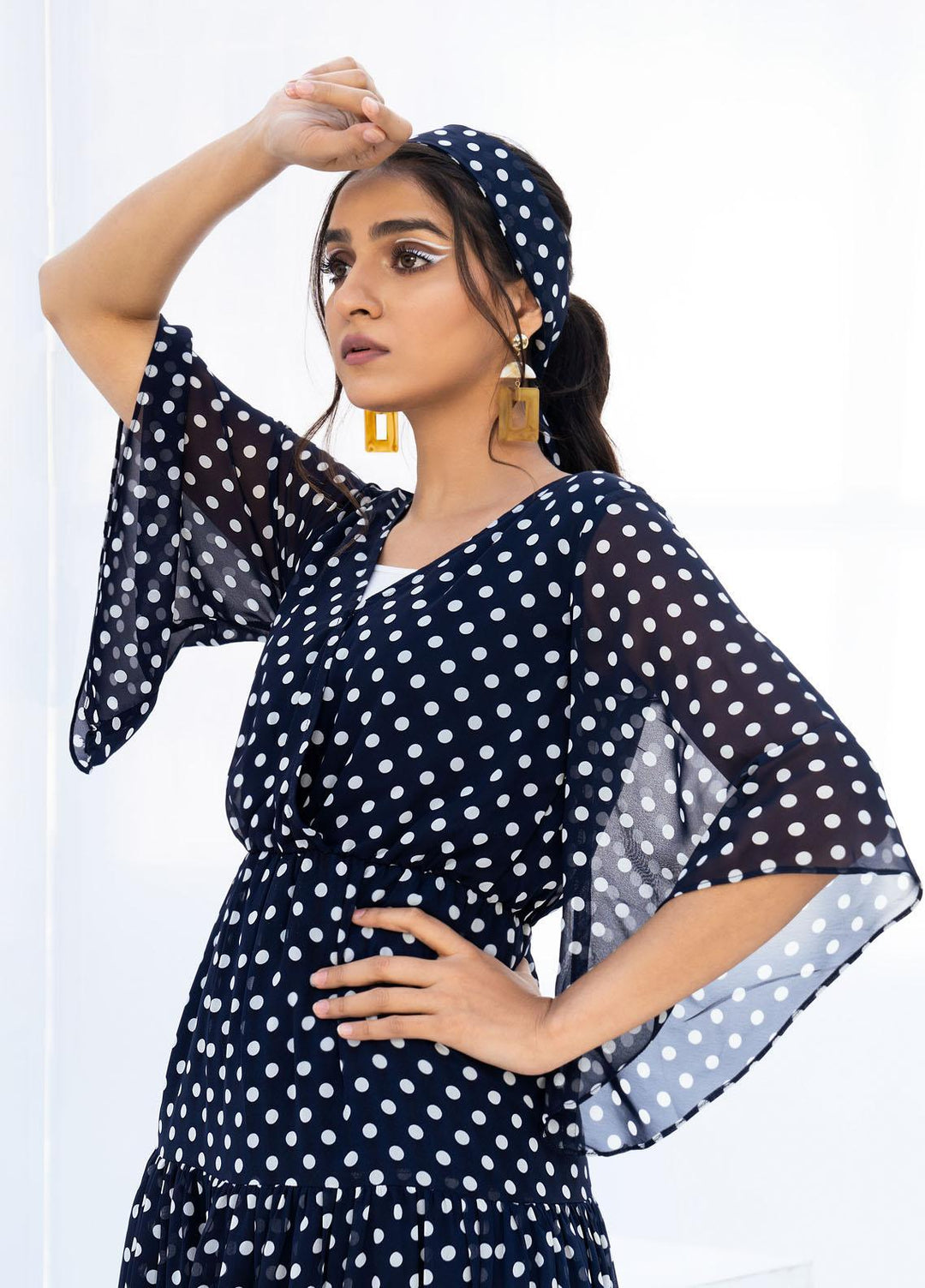 HemStitch Western Wear  Georgette 1 Piece Dress HS22WR Stella