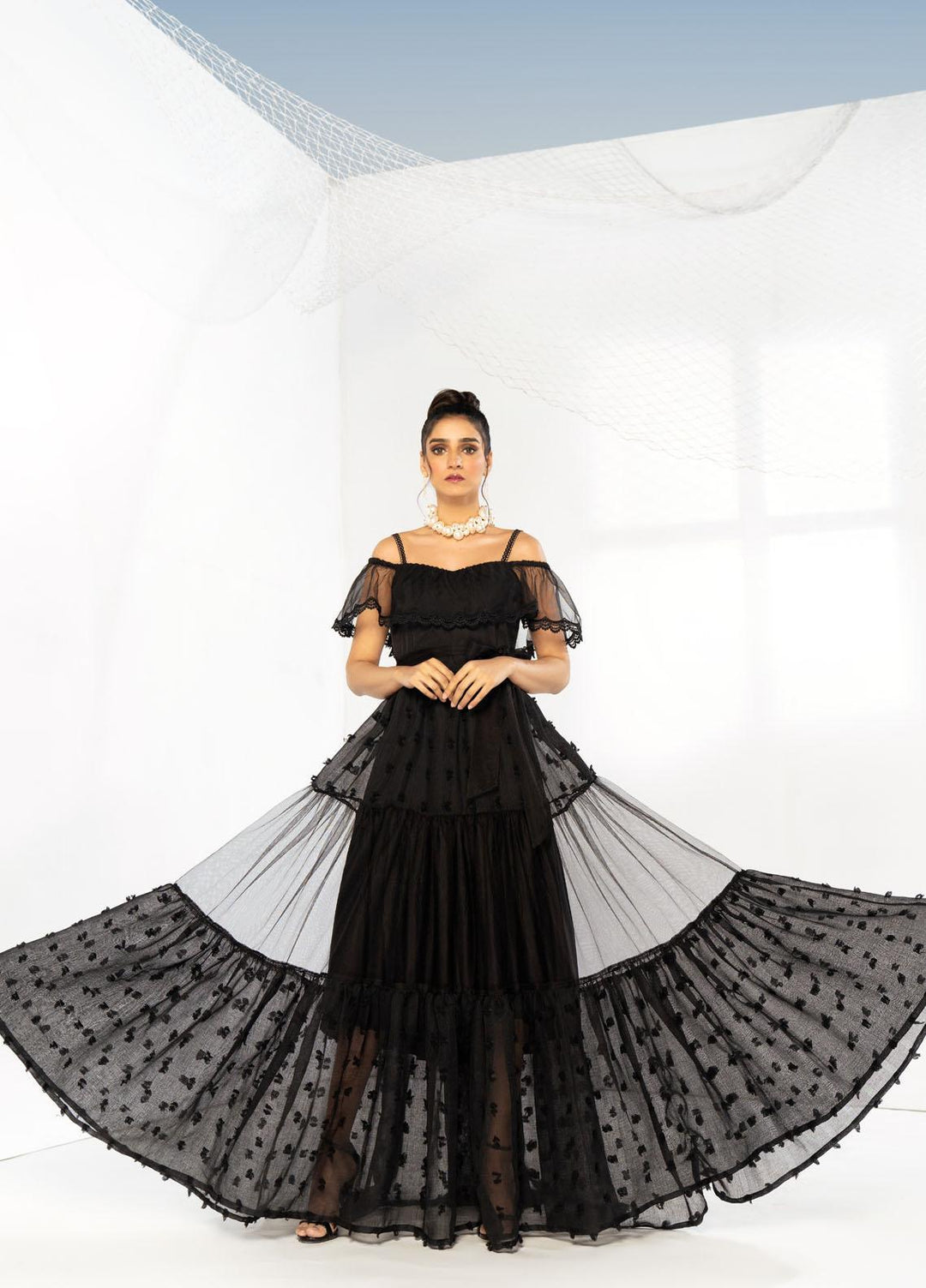 HemStitch Western Wear  Net 1 Piece Dress HS22WR Leah