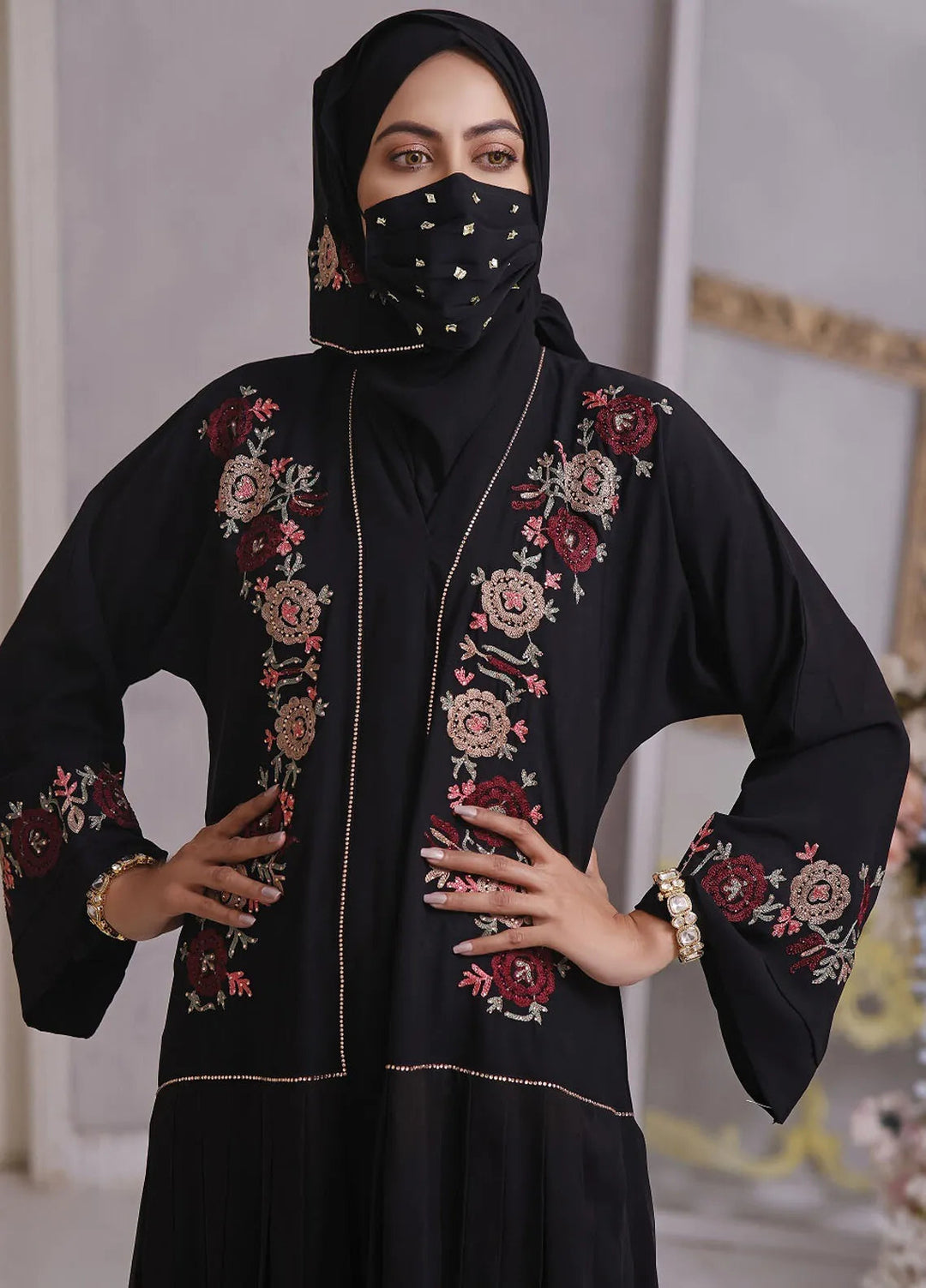 Hijab ul Ameer Pret Casual  Abaya Black Groove