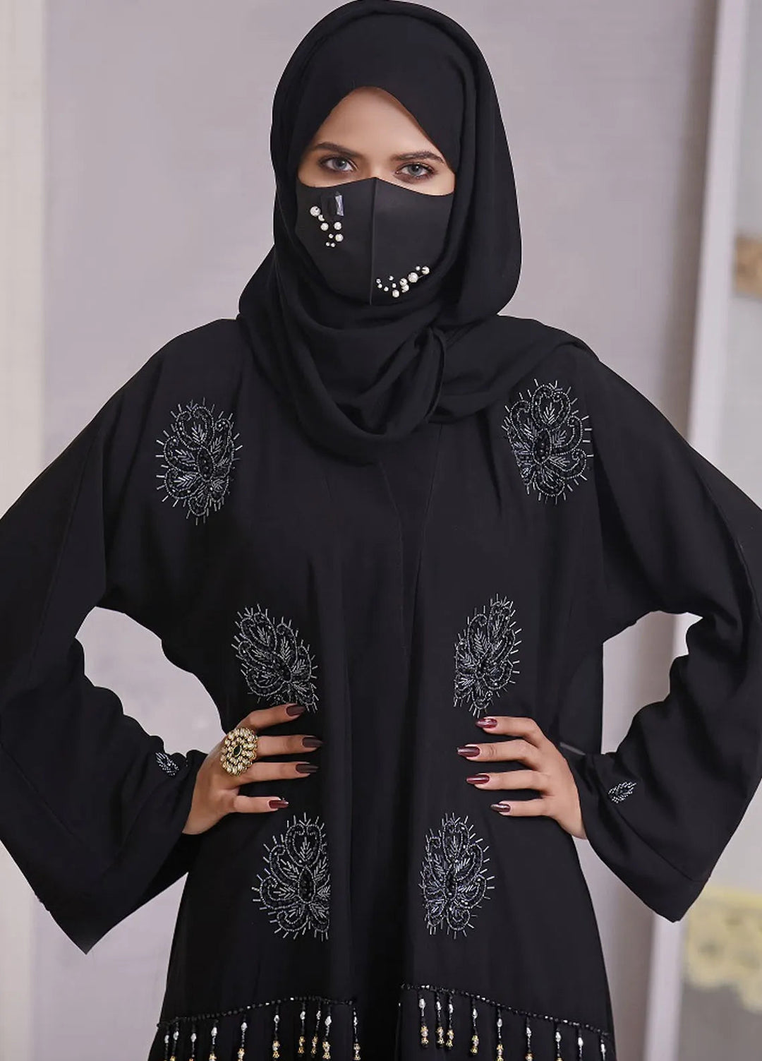 Hijab ul Ameer Pret Casual  Abaya Black Moon