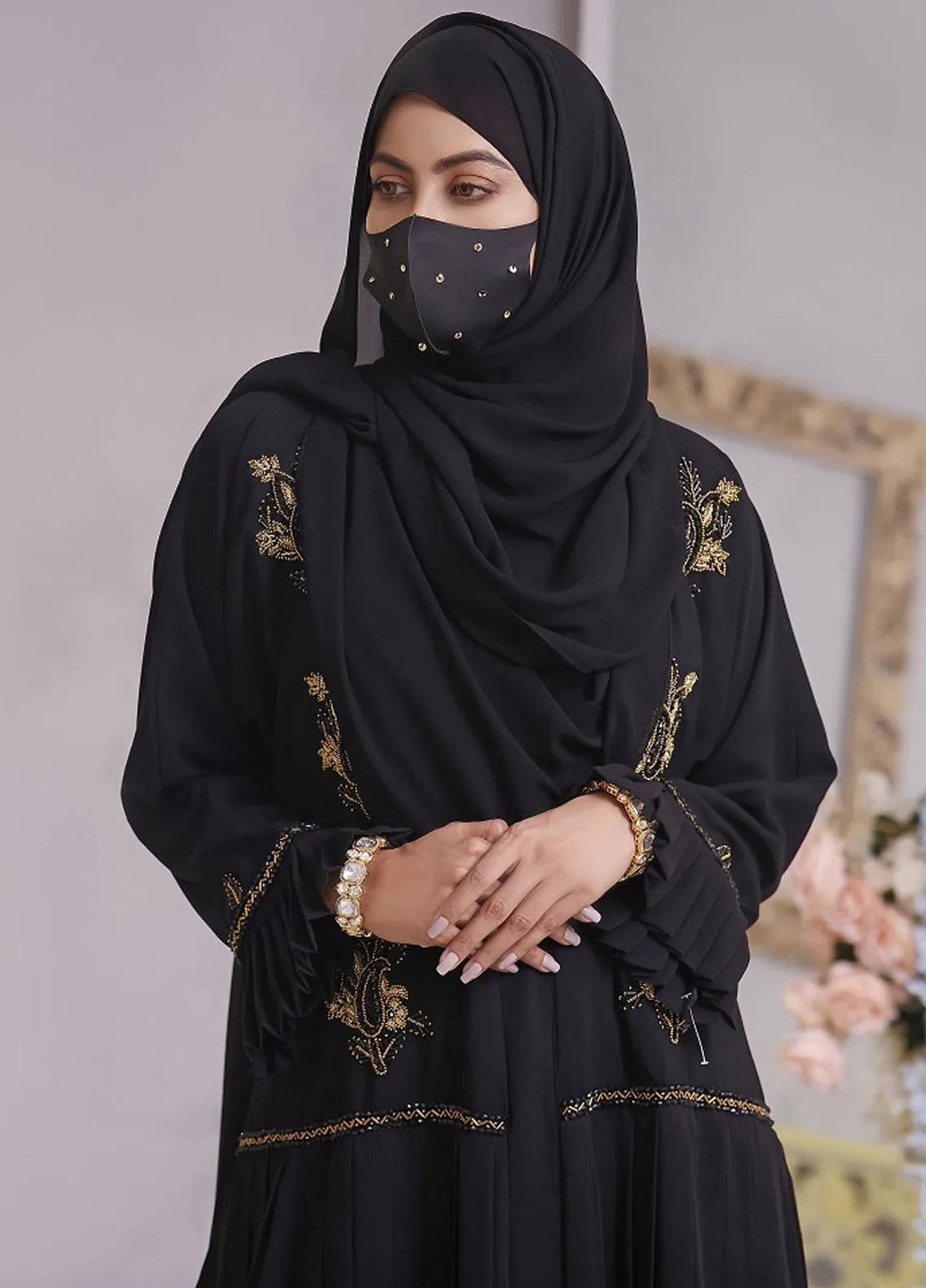 Hijab ul Ameer Pret Casual  Abaya Black Phantom