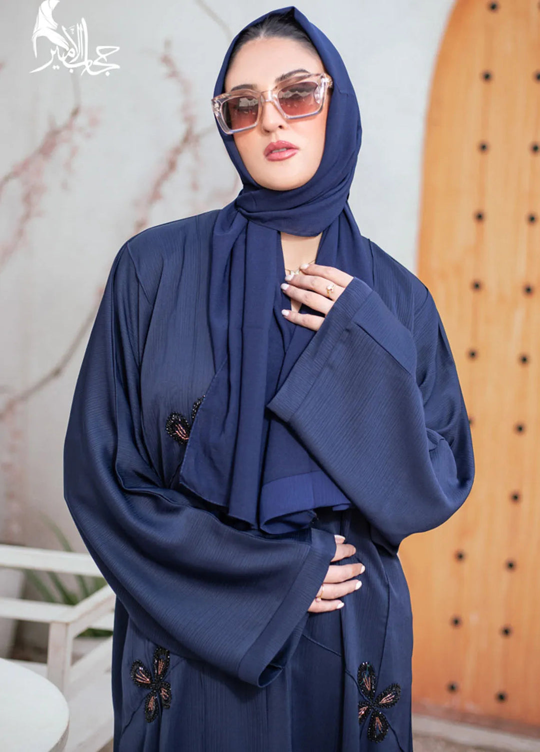 Hijab ul Ameer Pret Casual  Abaya Deep Blue