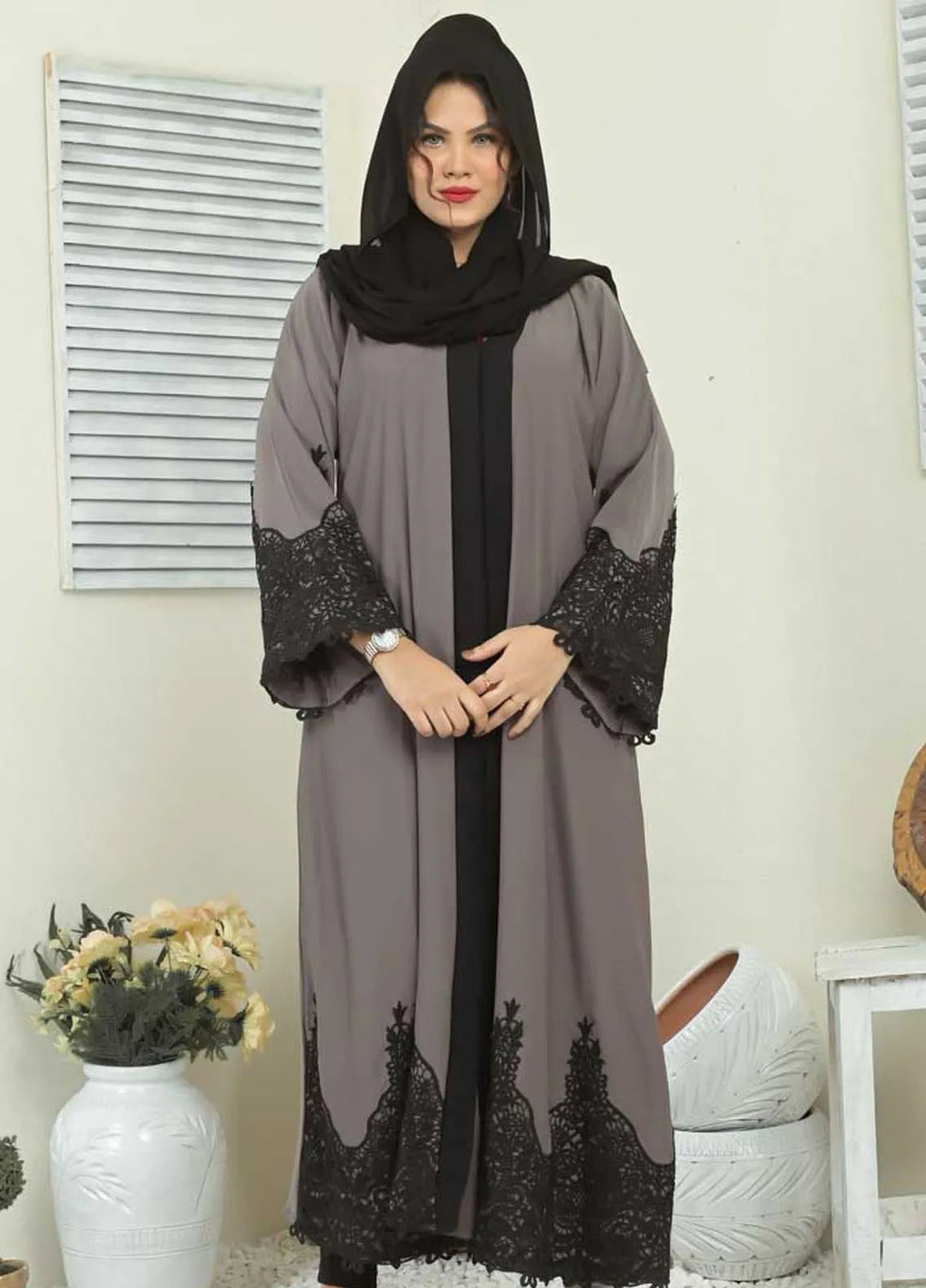 Hijab ul Ameer Pret Casual  Abaya Parishay Abaya