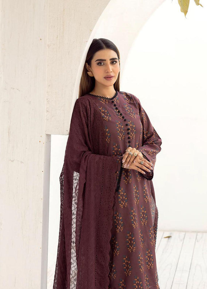 Husn-E-Jahan By Aalaya Printed Lawn Suits Unstitched 3 Piece ALY23HJ D-07 - Summer Collection