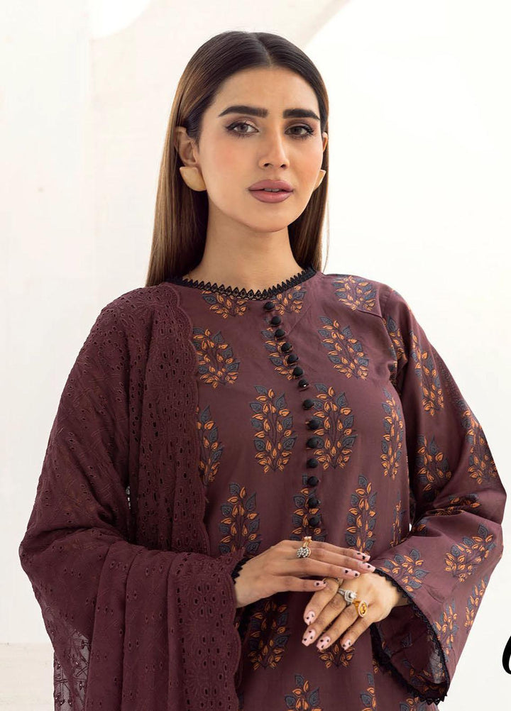 Husn-E-Jahan By Aalaya Printed Lawn Suits Unstitched 3 Piece ALY23HJ D-07 - Summer Collection