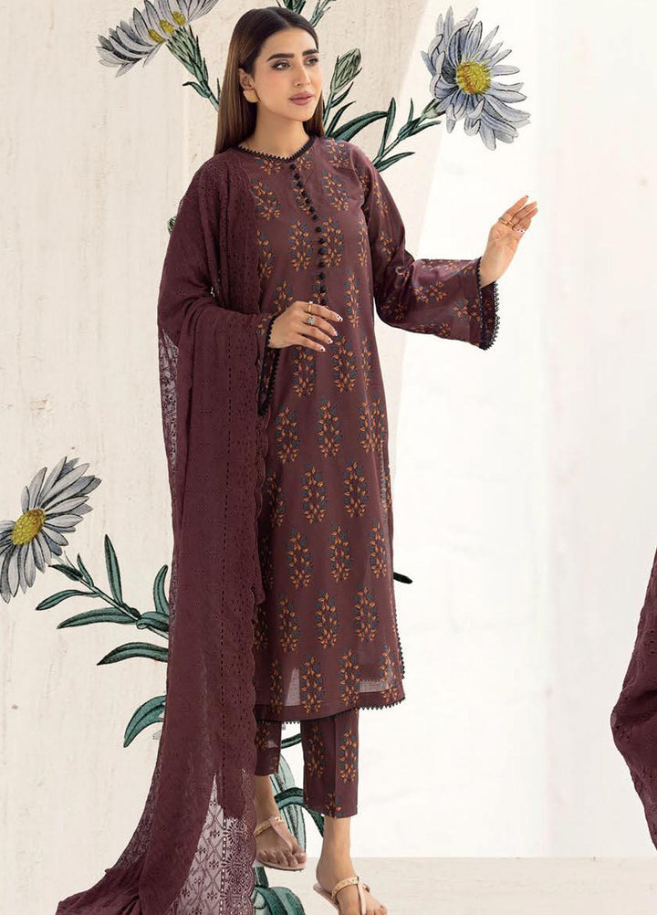 Husn-E-Jahan By Aalaya Printed Lawn Suits Unstitched 3 Piece ALY23HJ D-07 - Summer Collection