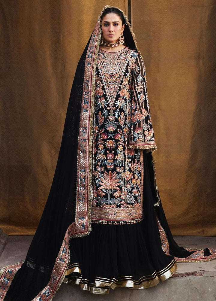 Hussain Rehar Embroidered Chiffon Suits Unstitched 3 Piece HRR24LF Tamam - Luxury Collection