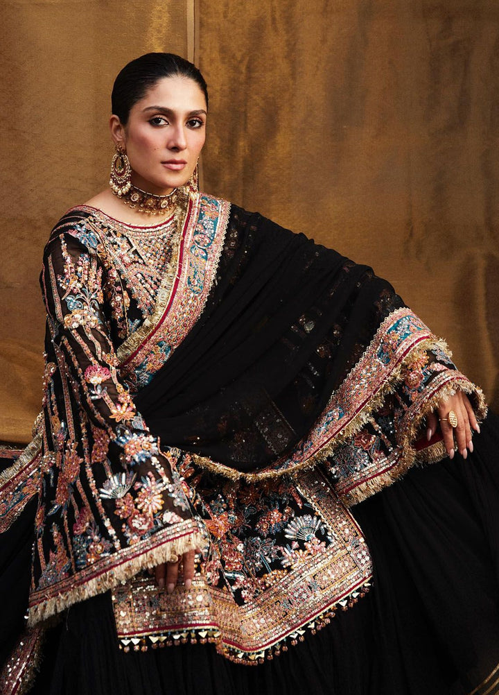 Hussain Rehar Embroidered Chiffon Suits Unstitched 3 Piece HRR24LF Tamam - Luxury Collection